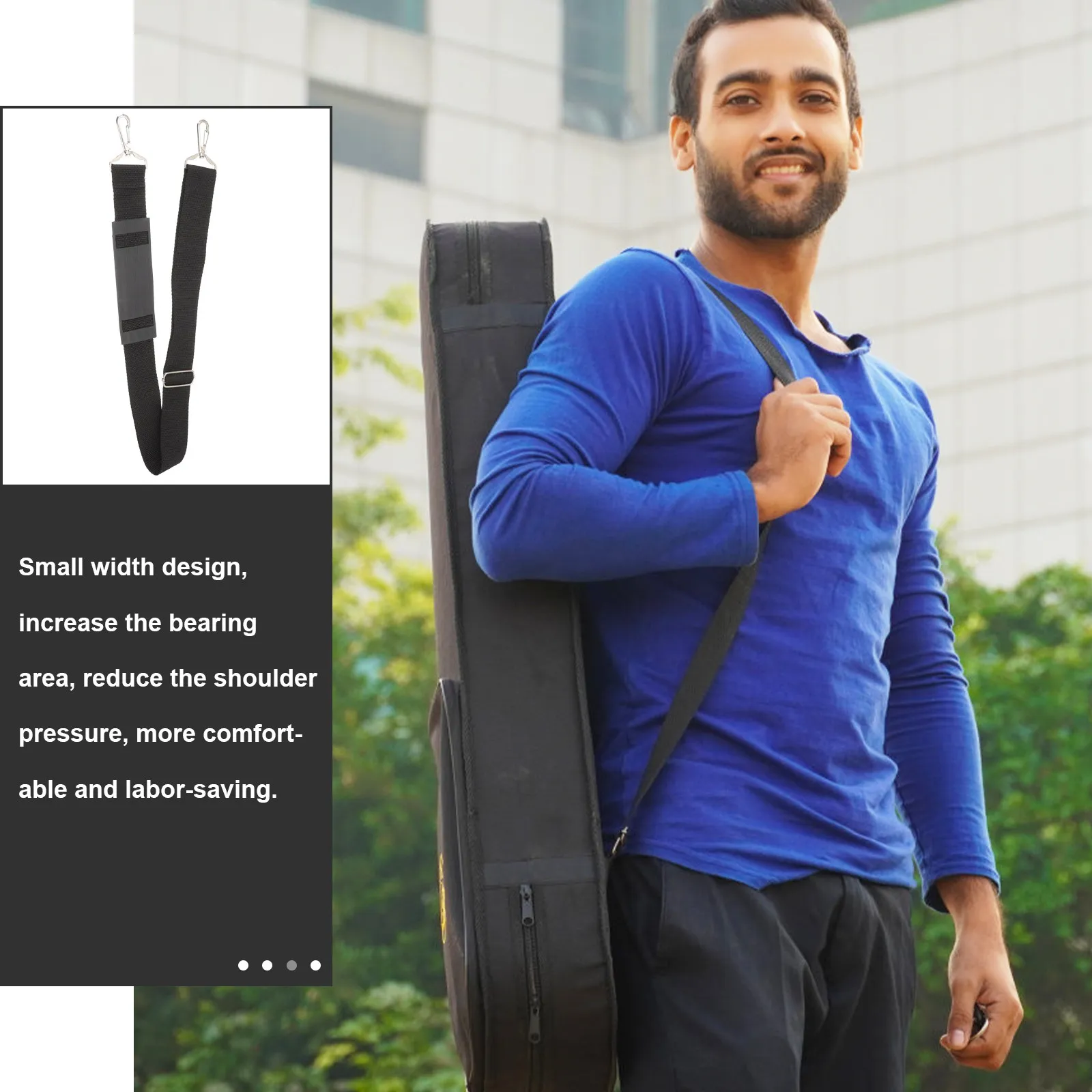 

2 шт. ремня для футляра для скрипки с мягким наплечным ремнем, прочной металлической застежкой, противоскользящие, износостойкие, для сумки для переноски скрипки