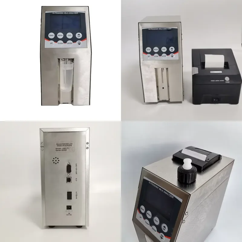 Milk Analyzer with Printer Milk Fat Analyzer for Dairy Testing Quality Control Portable Device for Farm Laboratory Use