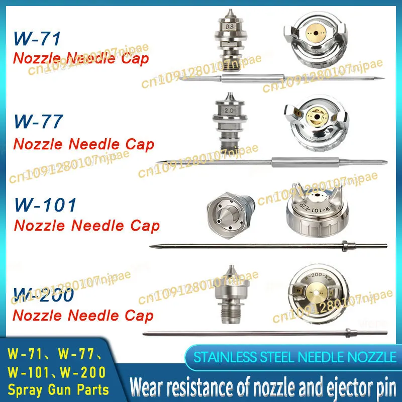 

W-71 W-77 Nozzle Aircap Set Spray Cap W-101 W-200 Manual Spray Accessories For Japan Anest Iwata Spray Parts
