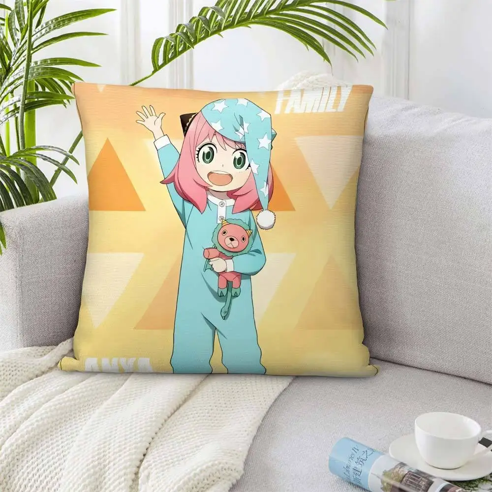 1pc Pajama Anya Spy x Family Pillow Cover, 2D Double-Sided Polyester Cushion Case, Cute Anime Decor Pillowcase, Gift for Spy x F
