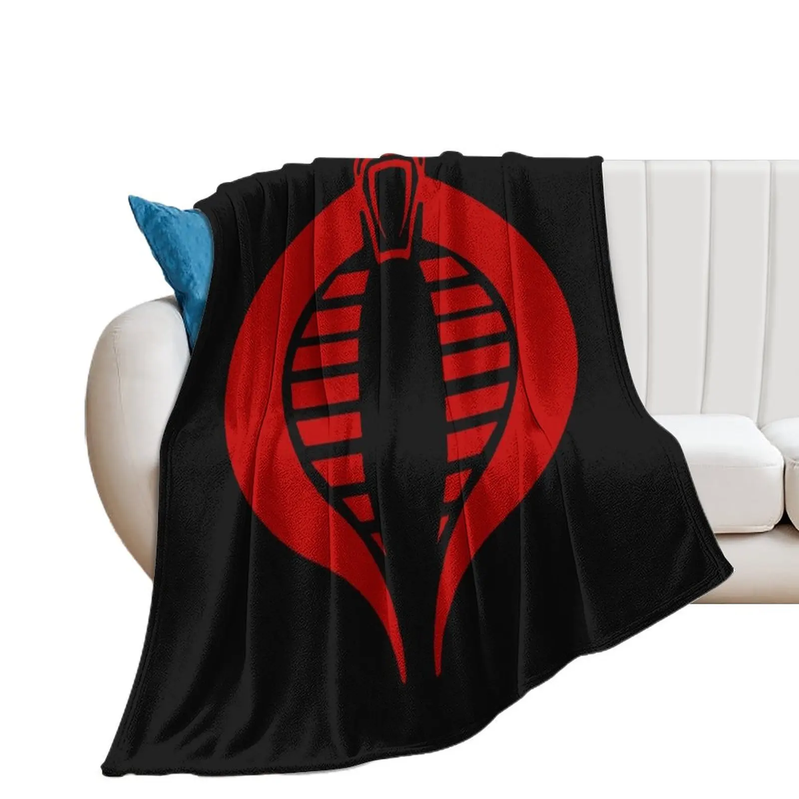 

Gi Joe Cobra Enemy Logo Throw Blanket Soft Nap Hair Flannels Blankets