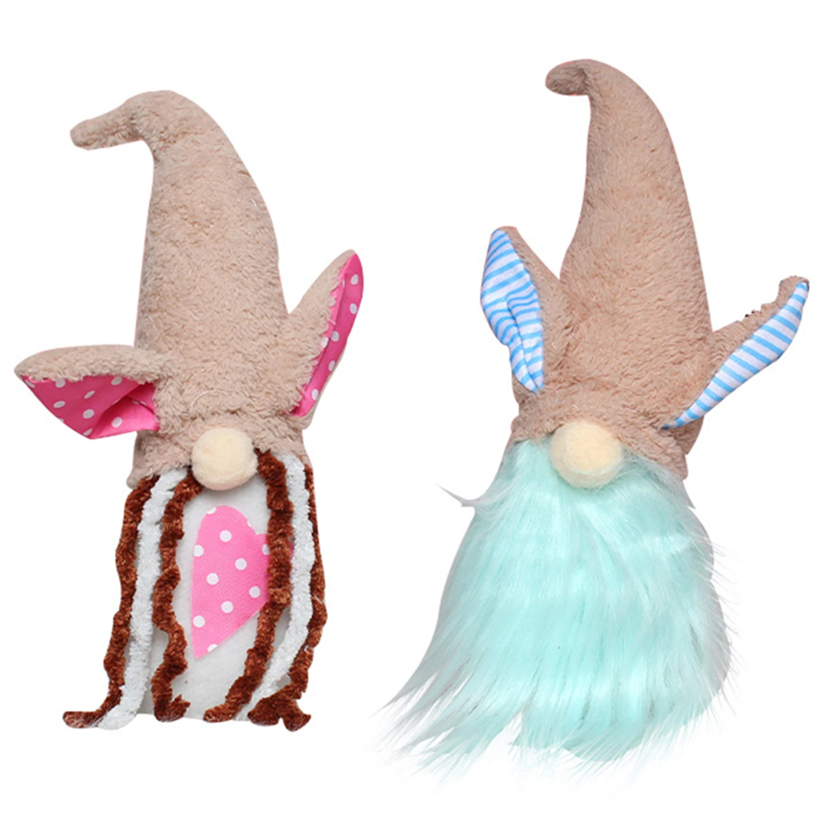 

Easter Soft Stuffed Faceless Doll With Bunny Ear Creative Plush Ornament Festival Home Decoration