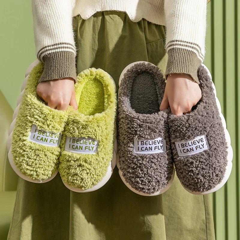 Pantuflas Mujer pantofole pelose invernali per la casa pantofole divertenti pantofole in cotone Sapatos Feminino coppia antiscivolo per interni pantofola in peluche