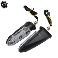 2Pcs Motorcycle LED Turn Signal Lights 8mm Mini Amber Flashing Light Blinker Turn Signal Lamp 12V Moto Indicator Accessories