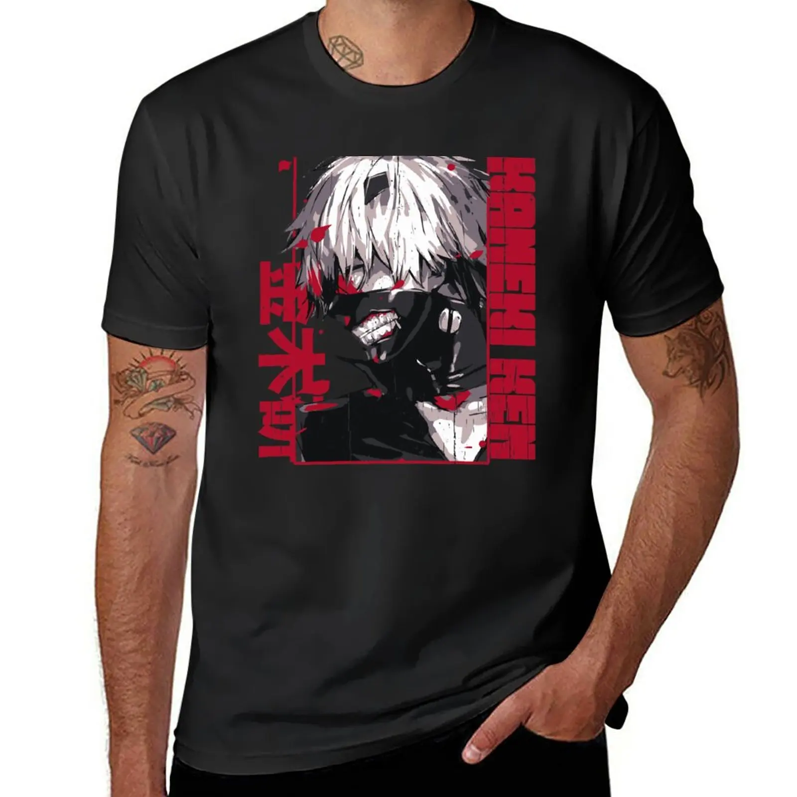 New Kaneki Ken T-Shirt tops cute clothes boys t shirts mens clothes