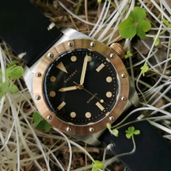 Baltany-Montre Mécanique Sailing Series NH38 pour Homme, Boîtier en Bronze, Saphir, Étanche, 20Bar, Super Glow, Classique, Vintage, 2024