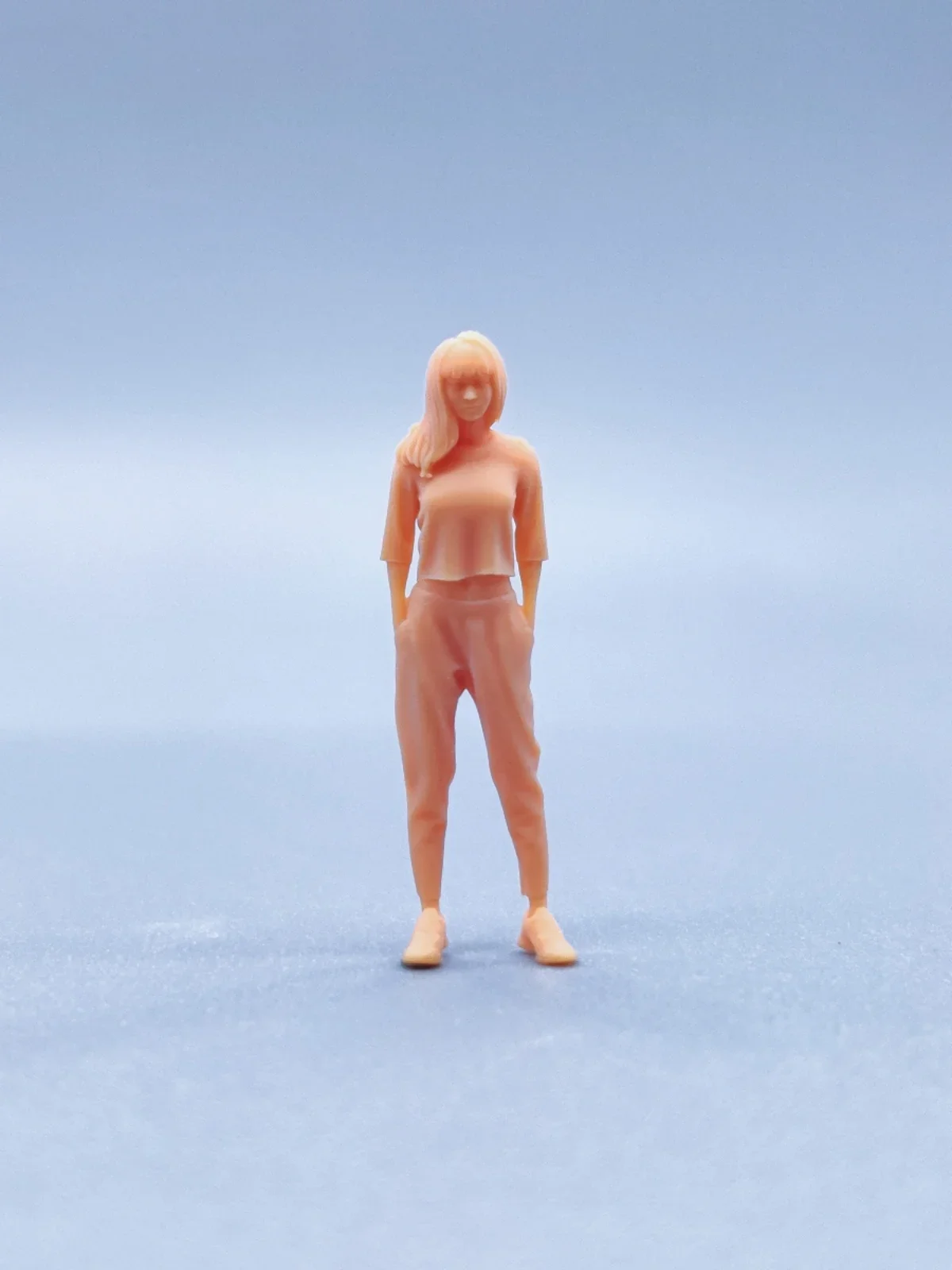 

1/64 1/50 1/43 Figurines Scale Model Resin Standing Position Hands in Pockets Uncolored Miniatures Diorama Hand-painted V607