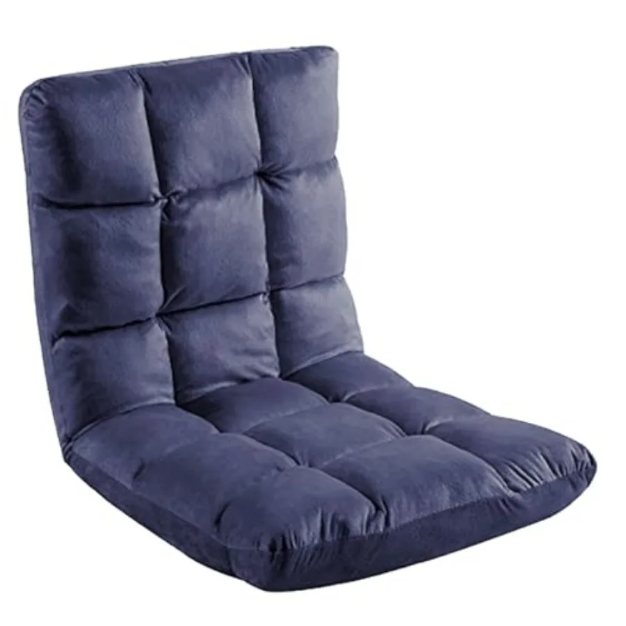 

Indoor 5-Position Adjustable Floor Chair with Back Support Folding Padded Gaming Sofa Chair Lounge Chair for Adults Video Gamin