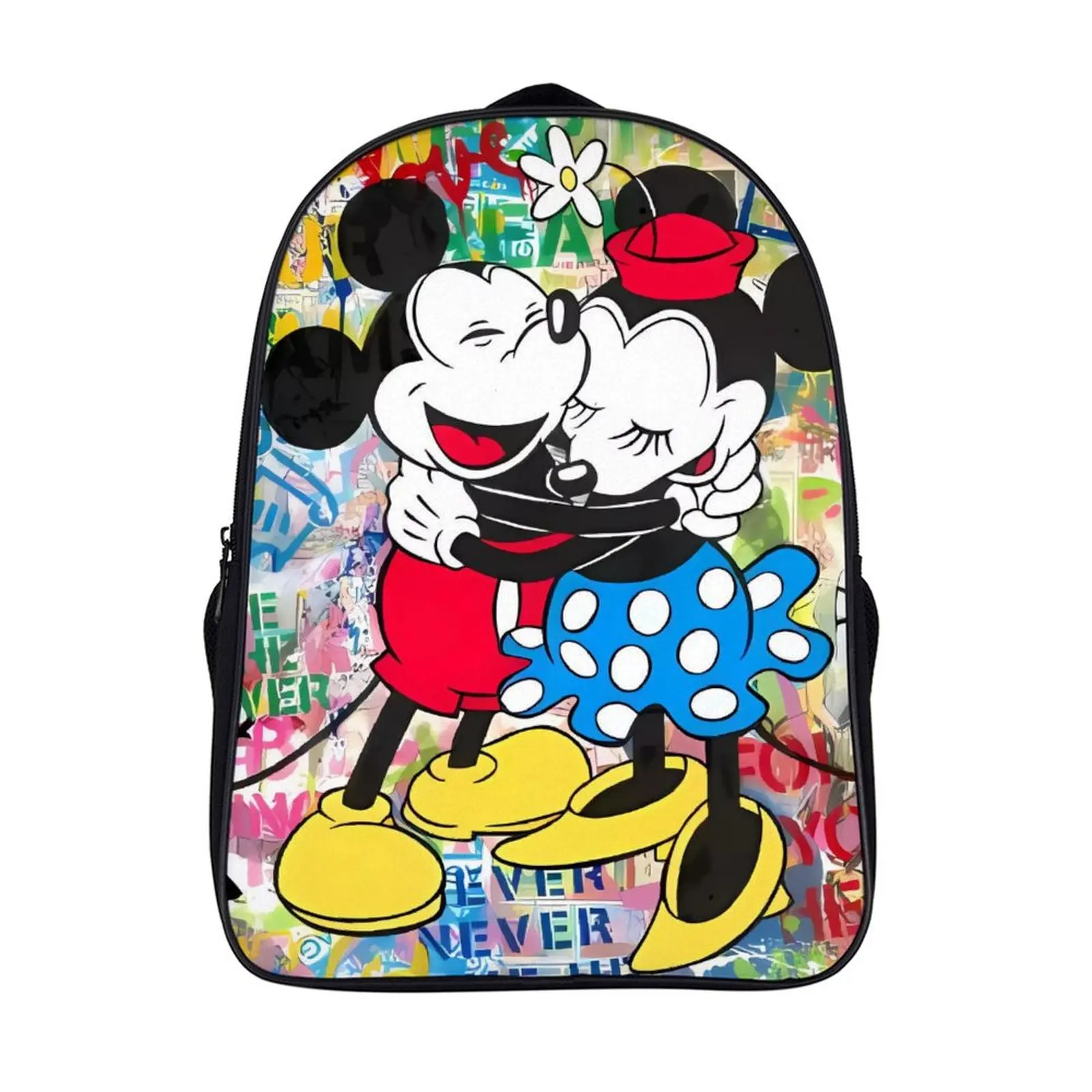 

Fashion Student's Backpack Cartoon Disney Mickey Mouse School Bag 16 Inch 2 Compartment Backpack Student Schoolbag