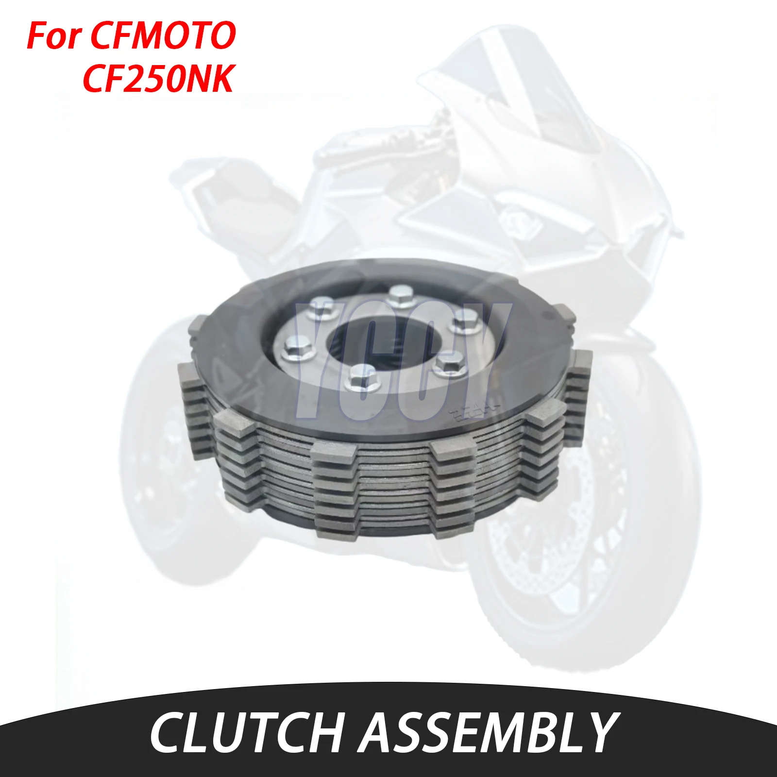 

High Quality Motorcycle Engine Clutch Assembly Drum Disc Plate For CFMOTO CF250NK CF 250 NK NK250 High-temperature Resistance