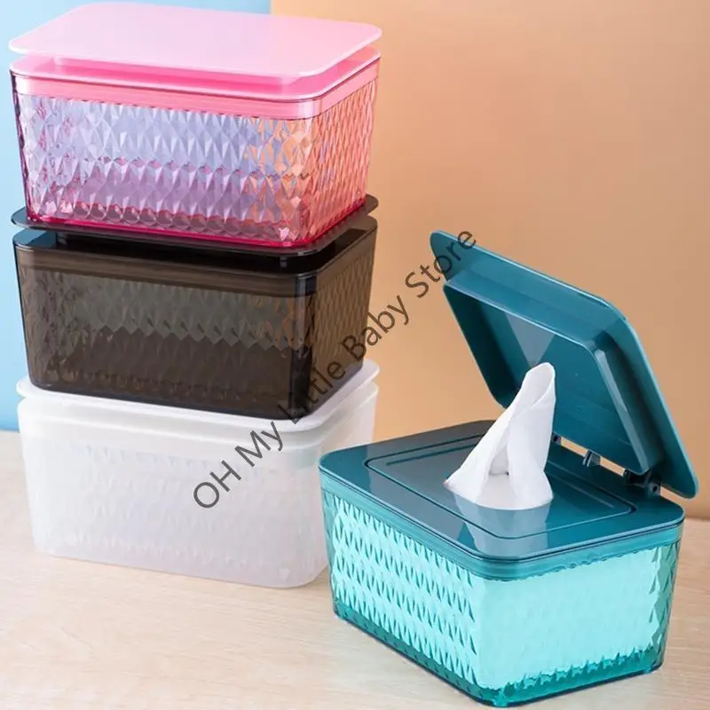 M76C Khăn lau chống trượt Hộp đựng khăn giấy cho hộp đựng có vòng đệm chống ẩm Nắp an toàn Khăn lau chống bụi Giá đỡ Khăn ăn văn