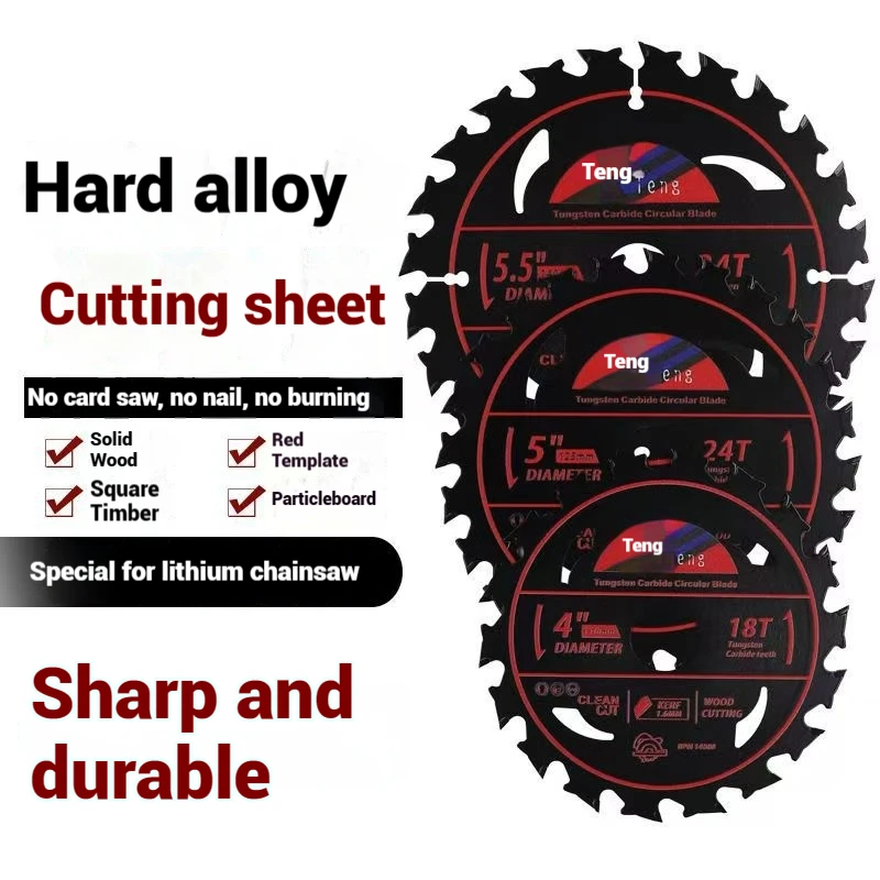 Tungsten Steel Alloy Saw Blade 4 5 5.5 inch, Woodworking Special Circular Saw Blade , Lithium Battery Cutting Blade