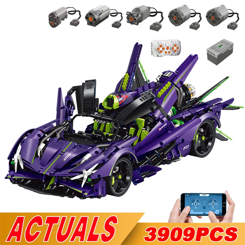 

NEW Technical APP Remote Control Moter Power Apolloed Building Blocks Bricks Super Sports Car MOC Sets Toys Kids Modular Gift