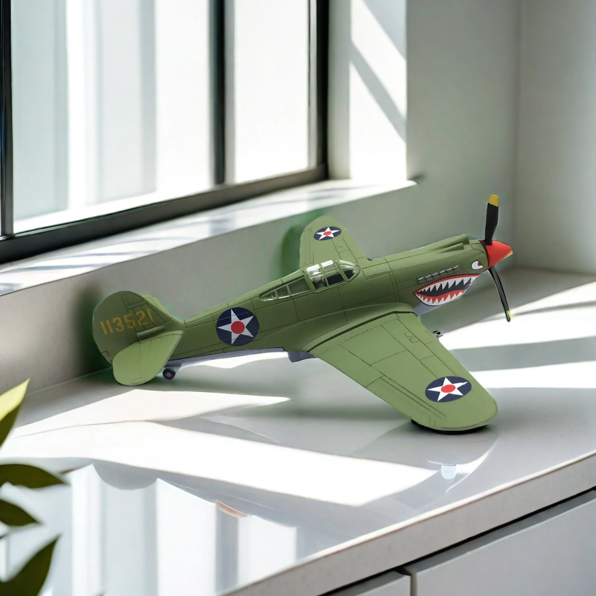 2024 Diecast Scale 1:72 Nsmodel American P-40 Fighter Military Aircraft Model Finished Product Collection Toy Gift Decoration