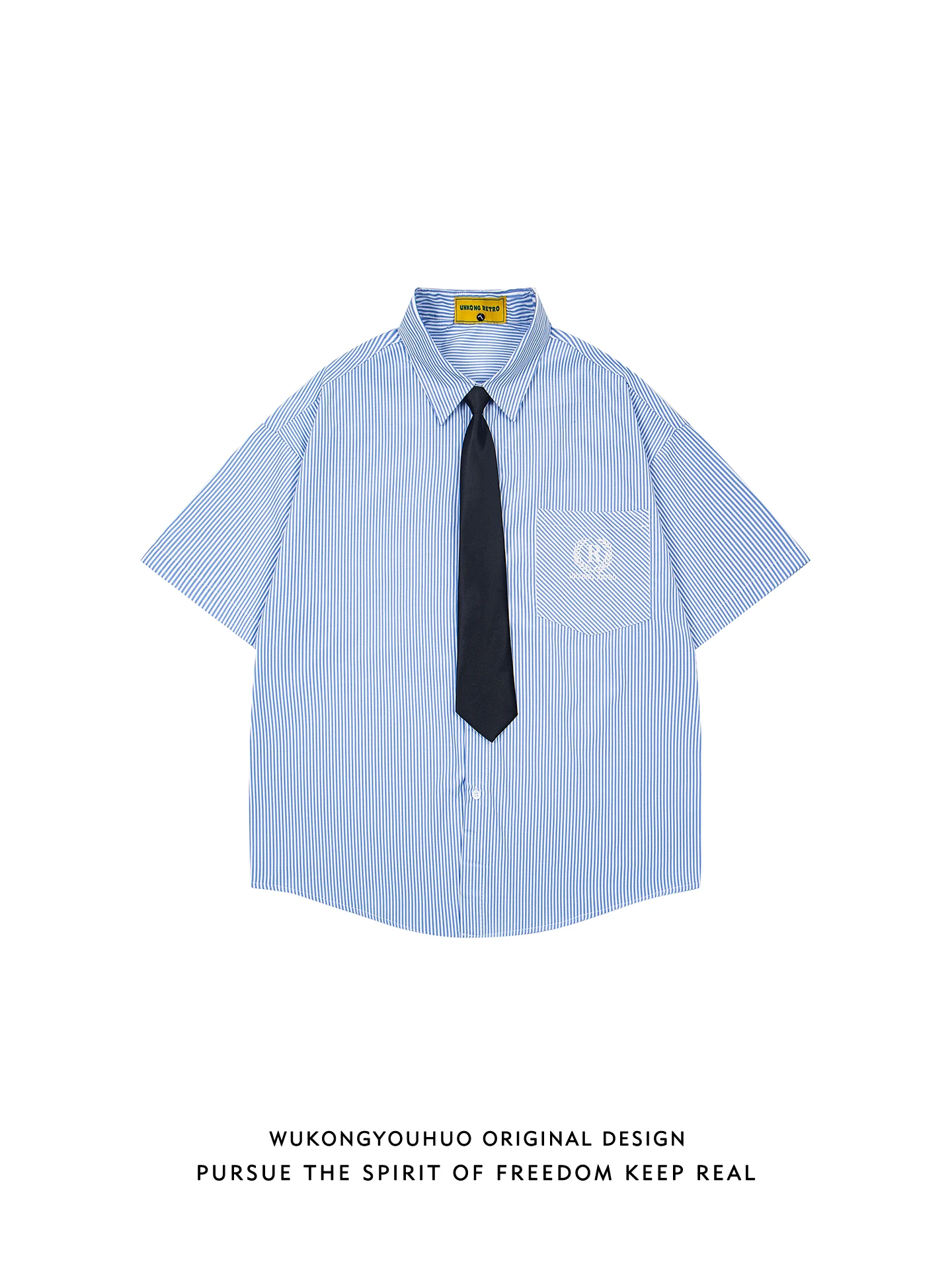 

Летняя повседневная мужская рубашка с вышивкой и полосками, свободного кроя, с коротким рукавом, молодежная, дышащая, удобная, износостойкая.