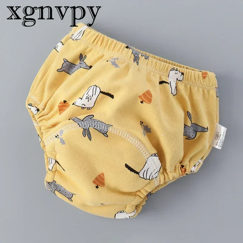 xgnvpy 6 Layer Waterproof Reusable Cotton Baby Training Pants Infant Shorts Underwear Diaper Nappies Panties Changing Mat