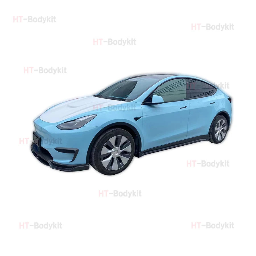 For Tesla Model Y front lip side skirts rear wing rear diffuser for model Y body kit CMT style carbon fiber wide body kit