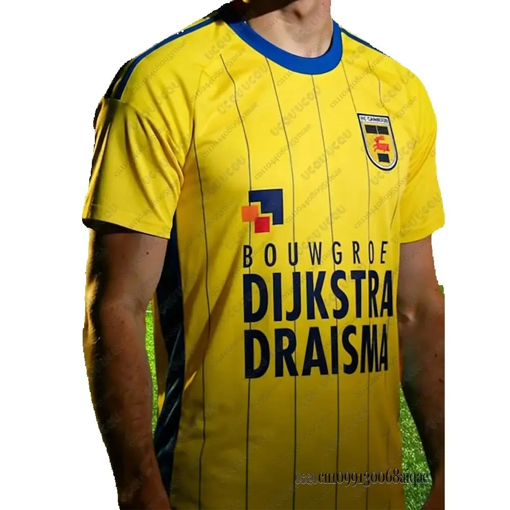 Zomer Nederland Heren Voetbalshirt Snel Droogende Fiets Shirts Nederland SC Cambuur 25-26 Thuis Tenue Volwassenen/Kinderen Team Uniform - afbeelding 2