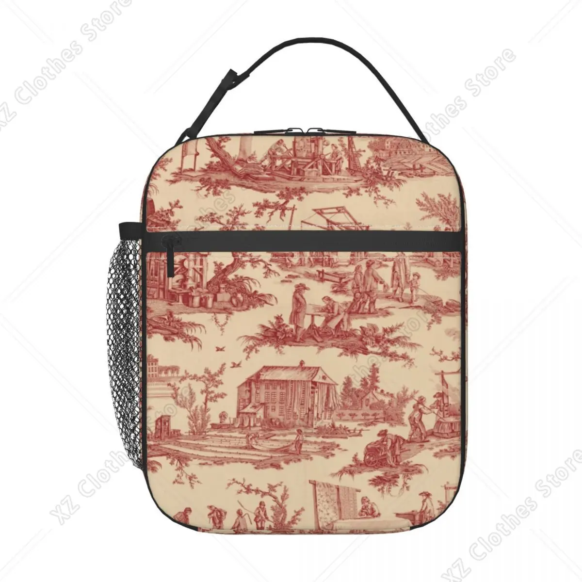 bolsas-termicas-insuladas-toile-de-jouy-para-mulheres-caixa-termica-reutilizavel-para-camping-e-viagens