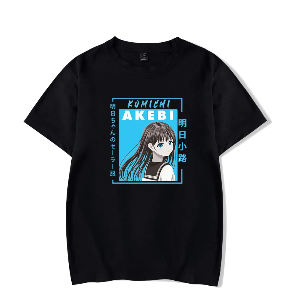 Camiseta de manga corta con Logo de Komichi Akebi, camiseta de estilo fresco, unseix, novedad de verano, 2023