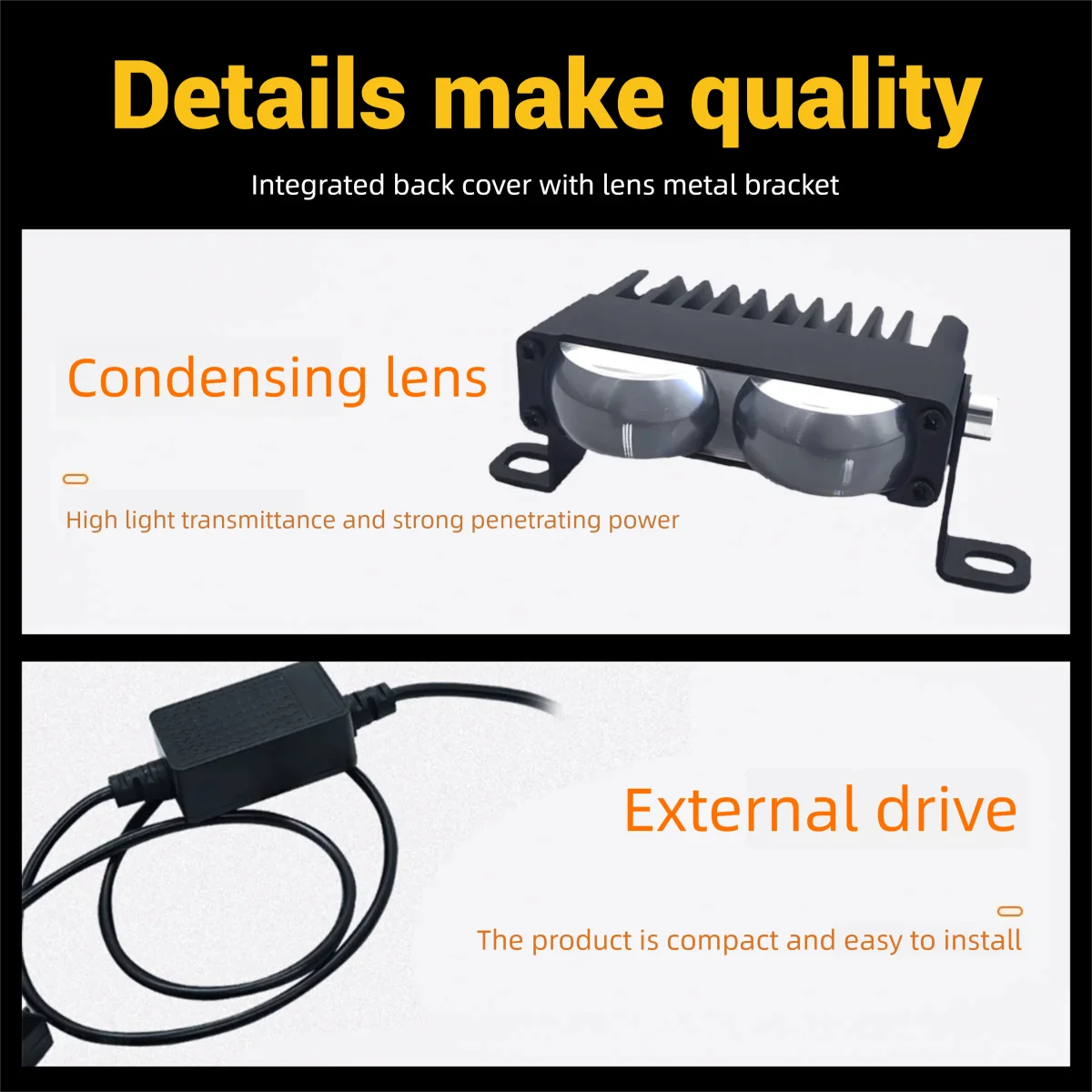 LED المصابيح الأمامية الوفير أضواء LED أضواء الضباب مصبغة أضواء صغيرة القيادة أضواء العمل عدسة سيارة دراجة نارية مساعدة طقم الإضاءة 9-36 فولت