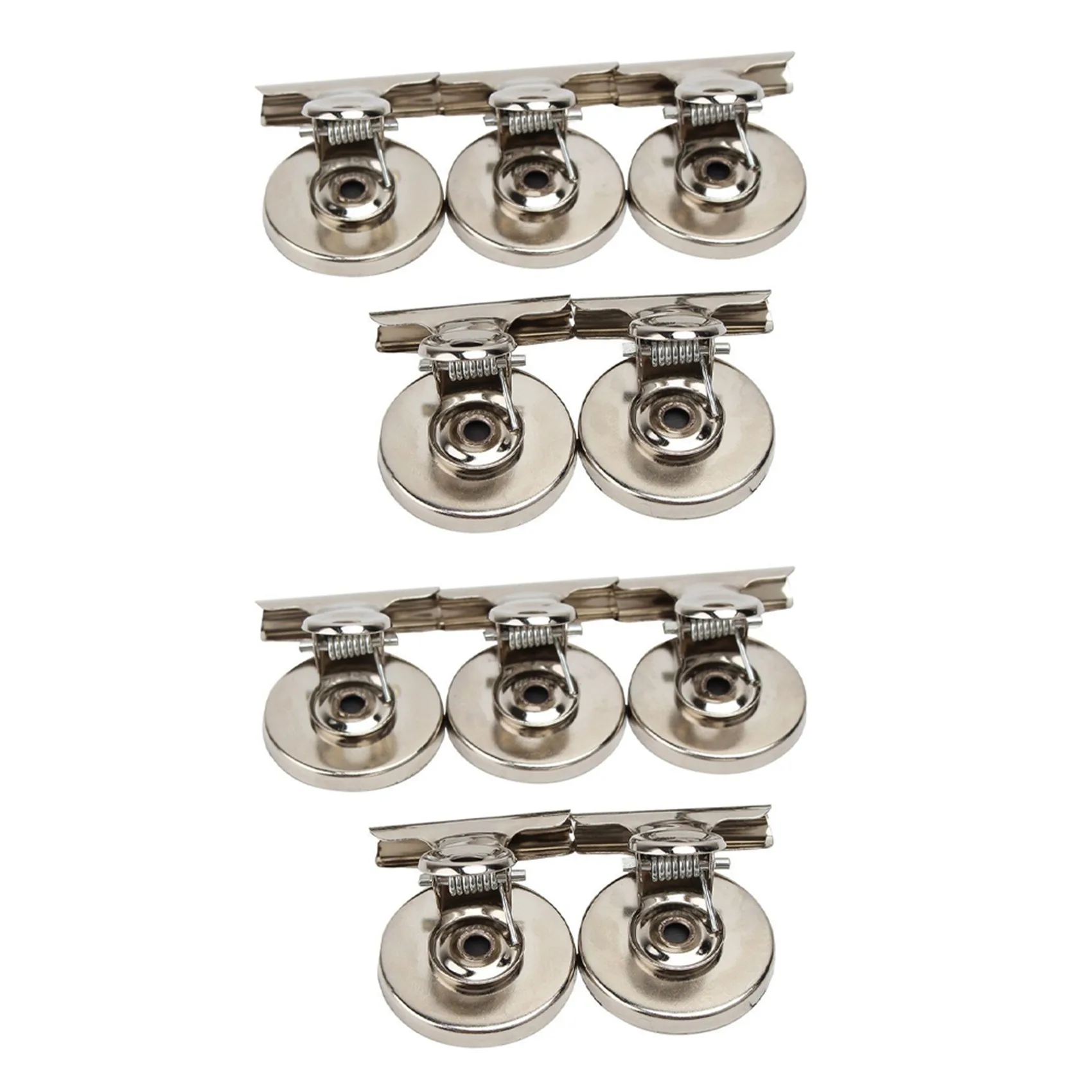 AA05 10Pcs Fridge Magnet Clips Message Note Holder Grip Magnetic Home Office Metal