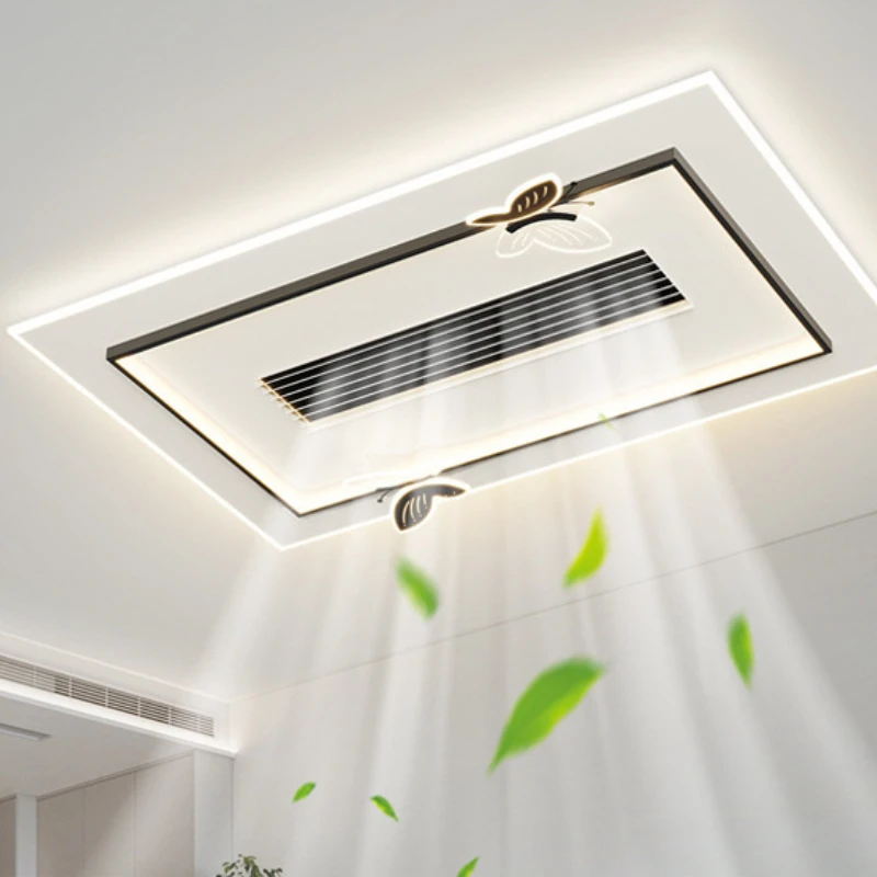 Mi home intelligent full spectrum square living room without leaf fan light household hall ceiling fan eye lamps