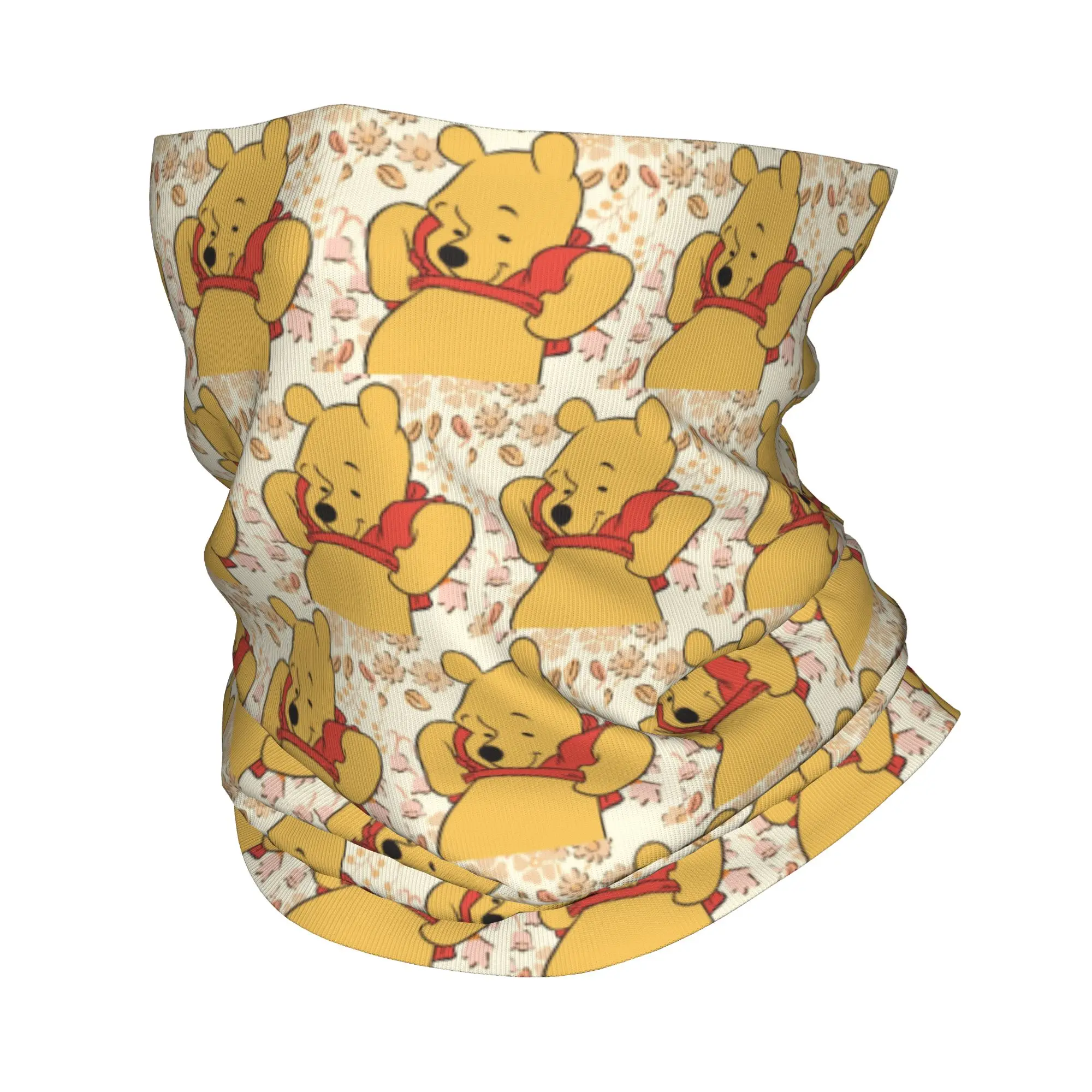 

Индивидуальный ветрозащитный зимний шарф-бандана с мультяшным рисунком Винни-Пуха для мужчин и женщин, для езды на велосипеде