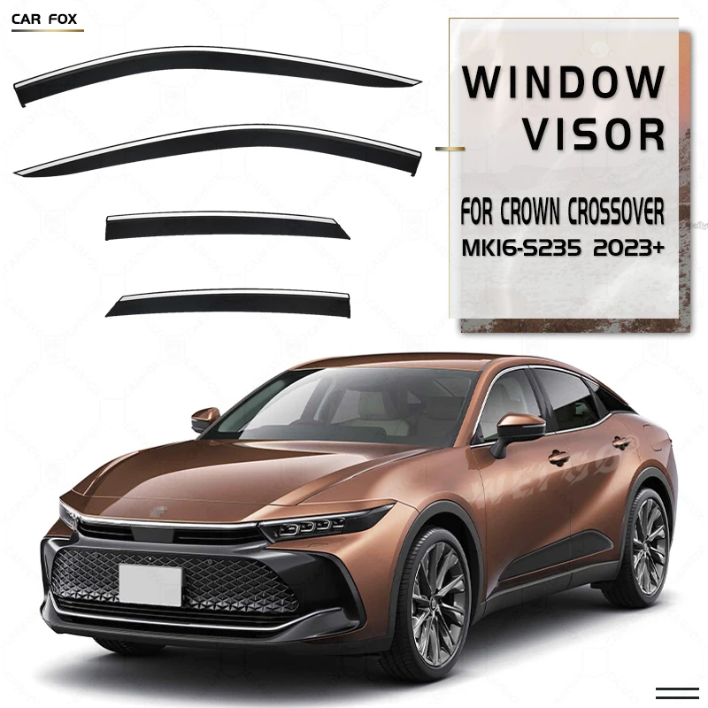 

For Toyota Crown Crossover S235 Plastic Window Visor Vent Shades Sun Rain Deflector Guard