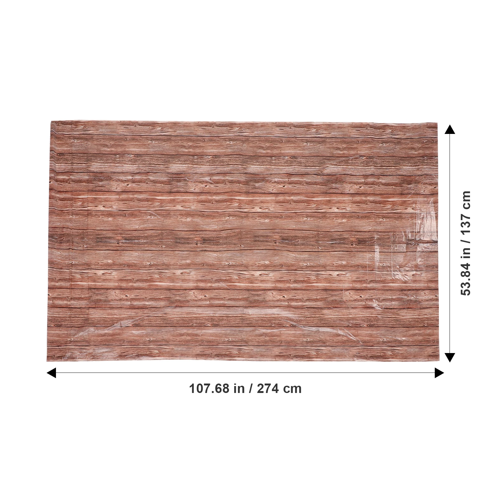 

4Pcs Wood Grain Tablecloth Rectangular Pe Material Waterproof Table Protection for Party Events Wood Grain Tablecloth