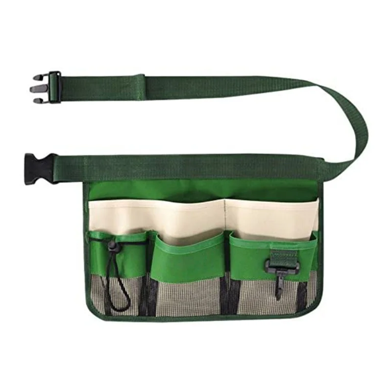 

Gardening Tools Belt Bags Oxford Cloth Garden Waist Bag Hanging Pouch For Cleaning Tools Quick Release