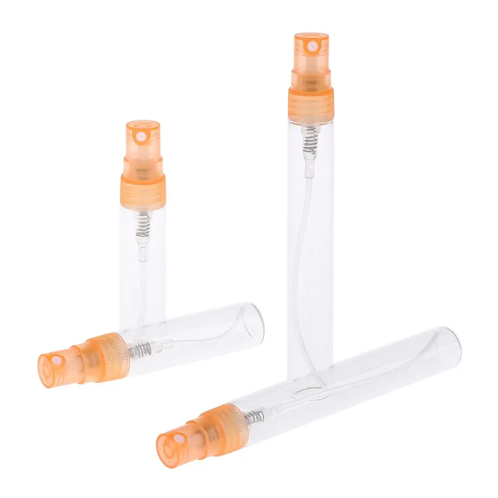 Refillable Glass Perfume Atomizer 5ml 10ml Pump Bottle Small Spray Vials for Essential Oils Travel