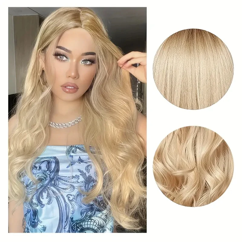 Fashion Synthetic Wigs, Big Wave Wigs, Cosplay for Halloween, Role-Playing, Daily Wear, High-Temperature Hairpiece Coverings