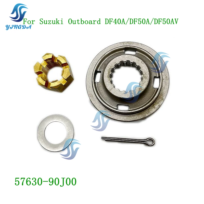 57630-90J00 KIT,PROPELLER NUT For Suzuki Outboard DF40A/DF50A/DF50AV/DF60A/DF60AV/DF70A/DF80A/DF90A/DF100A，57630-90J00-000