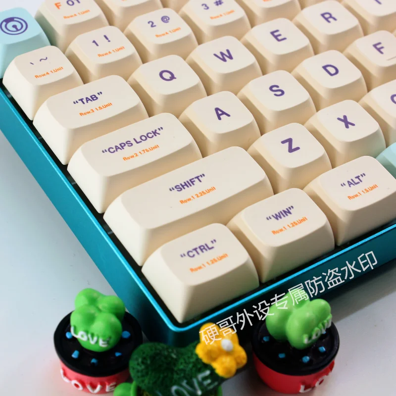 Plastic keycap pbt keycap XDA height pbt sublimation adaptation 64/98/68/75/84/87/104/108