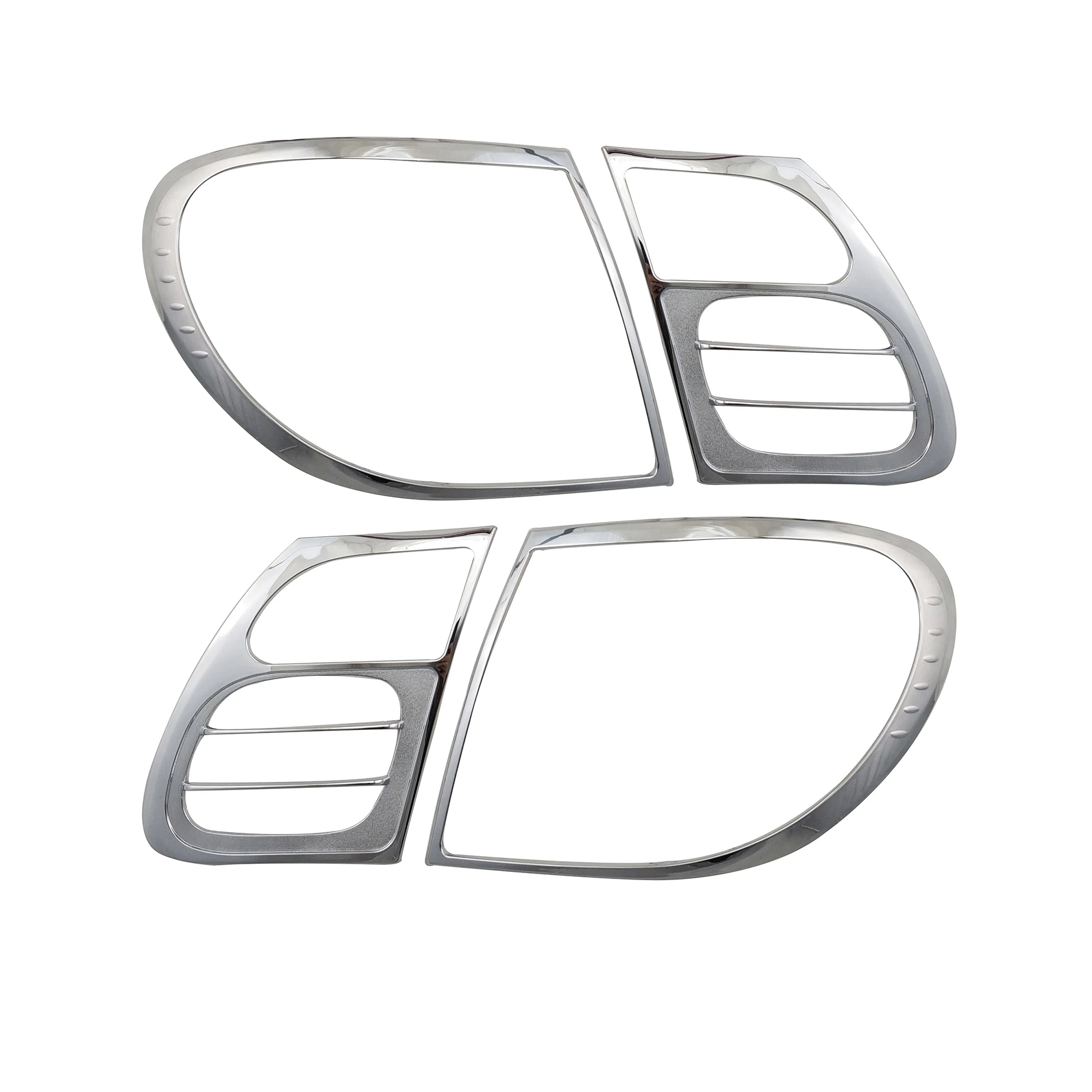 For Nissan SUNNY SENTRA 180 2002 2003 2004 2005 4pcs New Chrome Car Accessories Plated Tail Lamp Covers Trim Paste Style