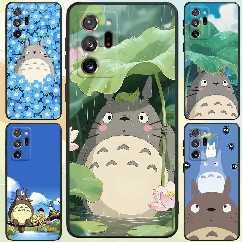 

Cartoon Animation T-Totoros Phone Case For Samsung A73 A72 A71 A55 A54 A53 A52 A51 A13 A22 A16 A15 A05s A14 A05 A06 5G Black