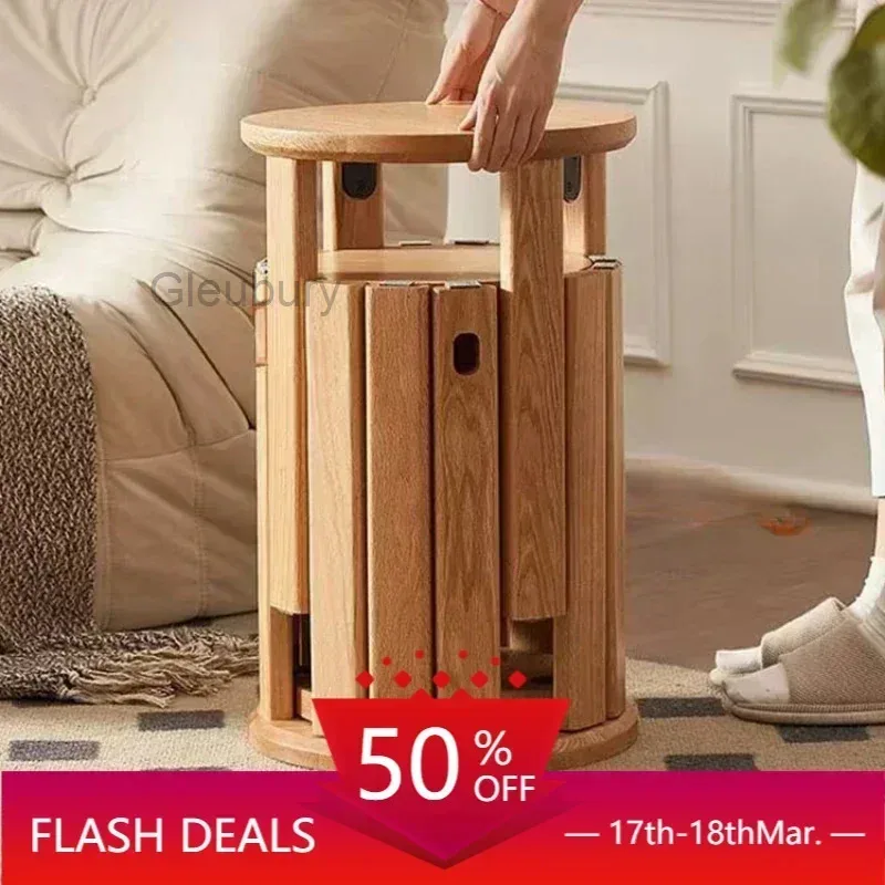 Solid Wood Dining Chair Stackable Home Eating Middle and Ancient Jenga Modern Furniture Comedor 4 Sillas Modern Dining Table