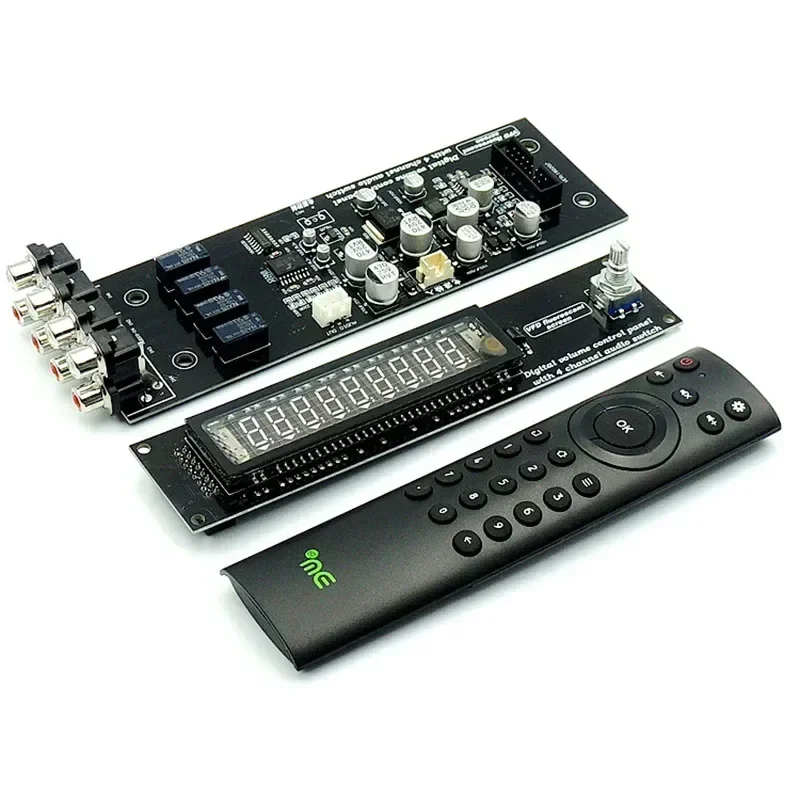 

VFD Display Volume Controller 4-way Audio Source Switching HIFI Preamp Board