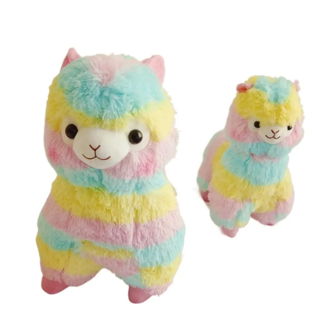 Burattino giocattolo farcito figura addormentata compagno bambola regalo alpaca bambola di peluche bambola di alpaca colorata casa giocattoli morbidi peluche ripieni