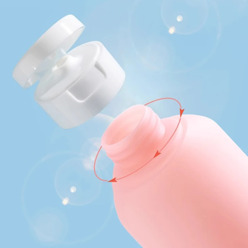 3 قطعة/المجموعة إعادة الملء زجاجة 60 مللي لينة غسول الحاويات أنبوبة ضغط زجاجة فارغة المحمولة السفر زجاجة شامبو #2