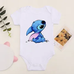 Lovely Cartoon Stitch Print Baby Clothes Soft 100% Cotton Vetement Bebe Fille Newborn Boy Girl Baby Bodysuits Infant Romper