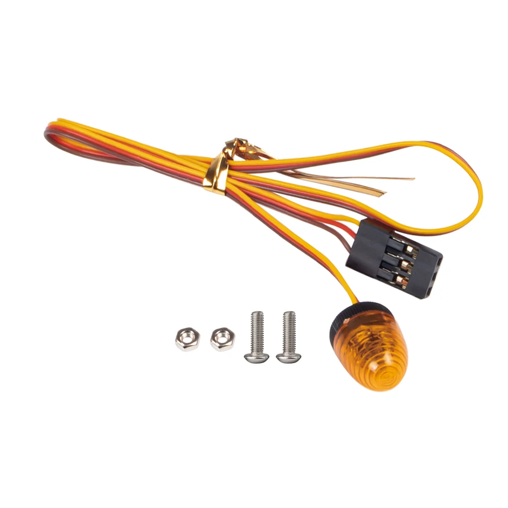 4Pack RC Car Yellow/Red/Blue Optional Flashing LED Light For Tamiya Tractor 1:14 RC Engineering Truck image 5