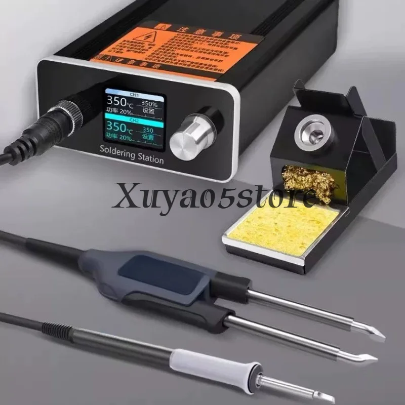 Digital Constant Temp T12 Tweezer Soldering Station High Power Dual Use Soldering Desoldering Tool