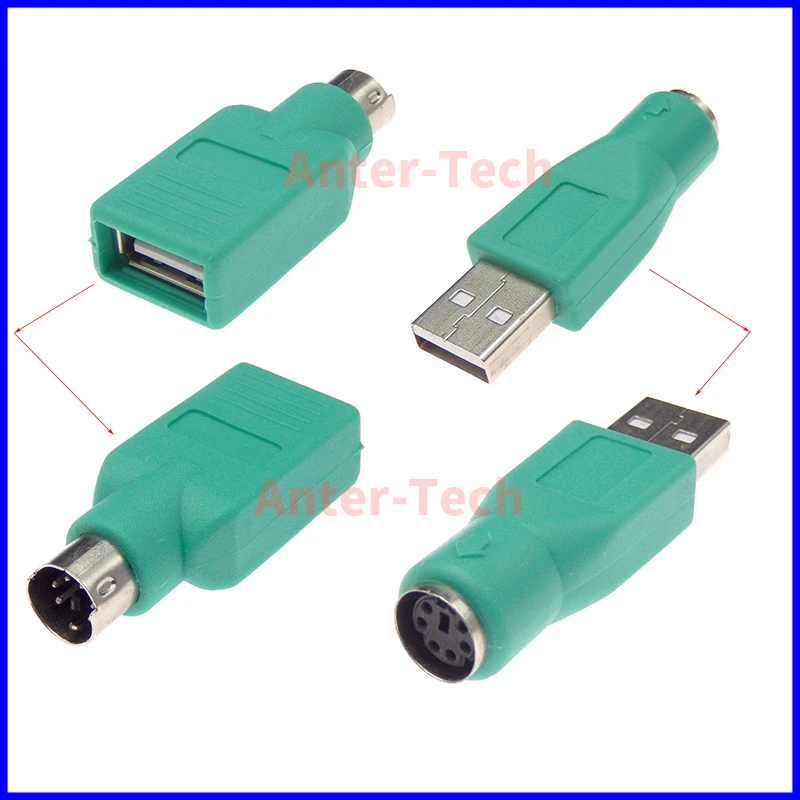 USB żeńskie na PS2 PS / 2 męskie adapter konwerter klawiatura mysz i mysz adapter USB typ męski na PS / 2 6 pin mini Din kobieta