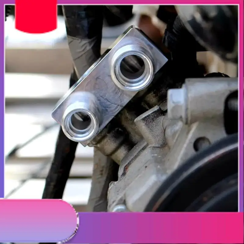 

Для LSX LS3 замена двигателя, переходник для линейного компрессора кондиционера, алюминиевый адаптер для компрессора переменного тока-Y79A