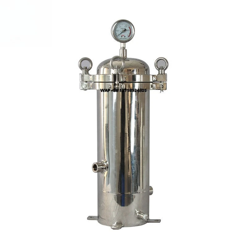 Stainless Steel 3 Core Water Filter with 1/5/10 Micron Sediment Removal New SS 304 316 Irrigation Water Filter