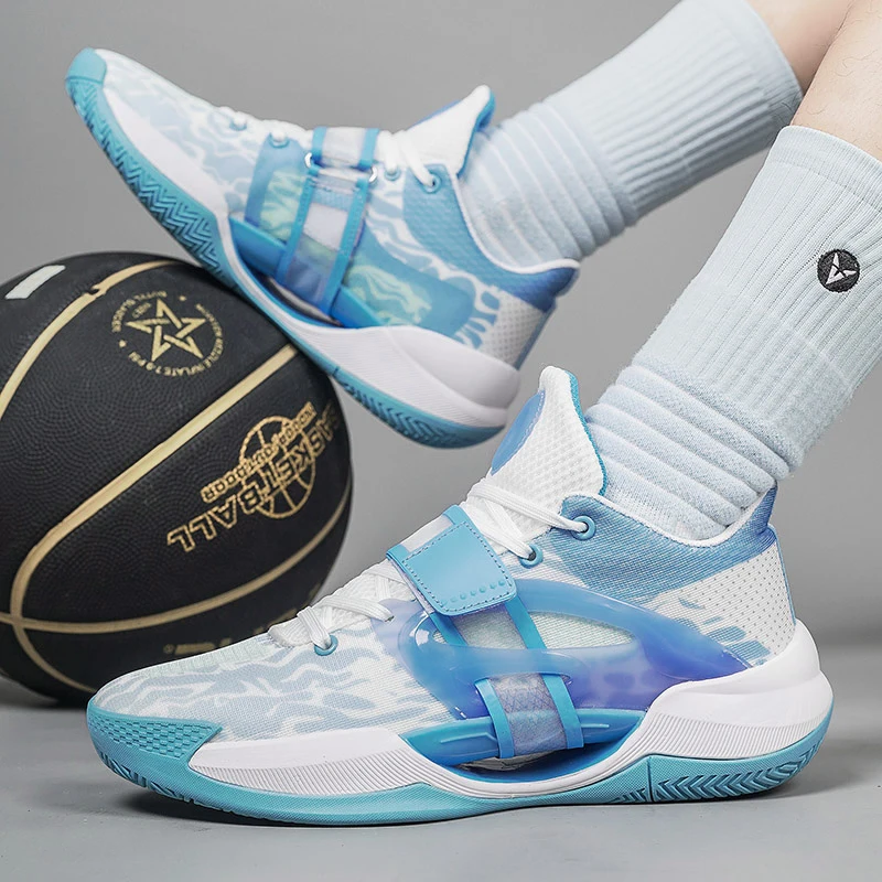 

Student Daily Trainer Basketball Sneakers Solid Color Breathable Non Slip Shock Absorbing Wear Resistant Lightweight Versatile C