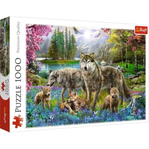 Trefl Puzzle Lupine Family 1000 Piece Jigsaw Puzzle