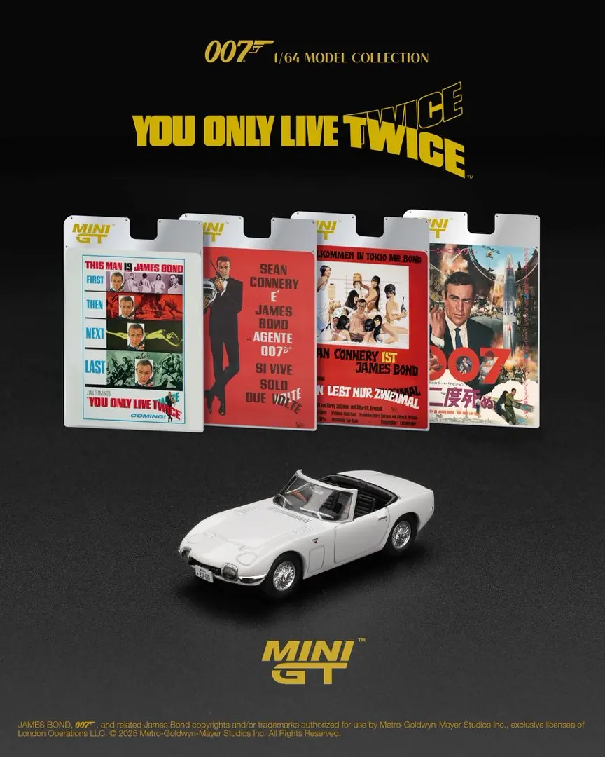 MINIGT 1/64 Toyota 2000GT Roadster / Japanese(Card packaging) MGT00915-007 Car Alloy Toys Diecast Metal Model Kids Toys Boys